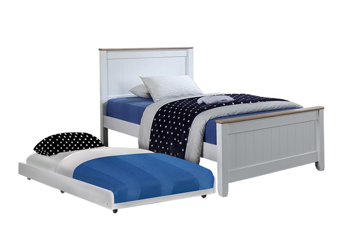 Tyler Super Single Bed Frame with Pull Out Single Bed